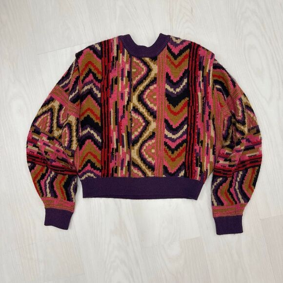 FARM Rio Striped Patchwork Sweater 💘 - Picture 7 of 12